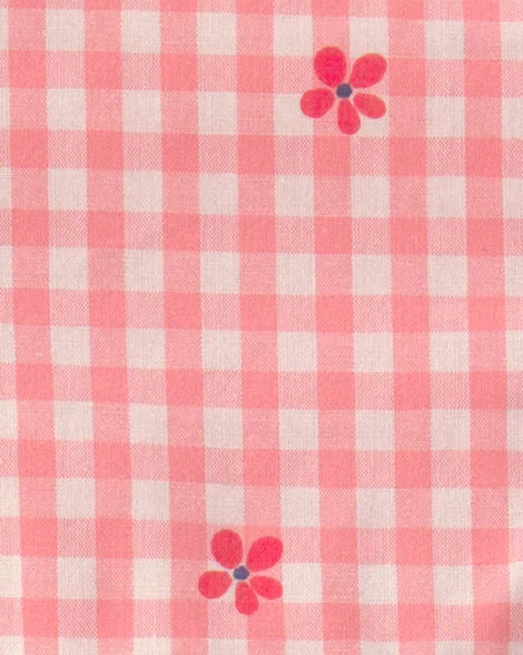 Romper Gingham Flower Carter's