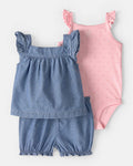 Set de 3 piezas Chambray Carter's 🌸