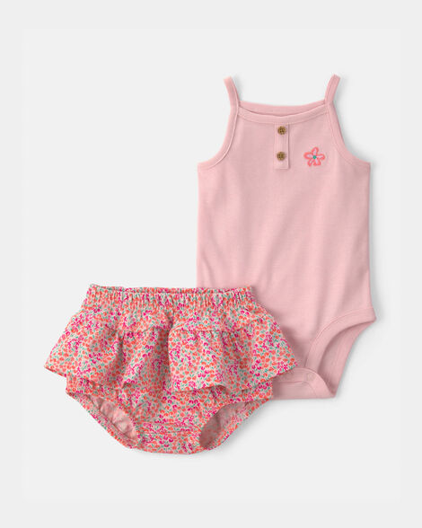 Conjunto de 2 piezas Pink Flowers Carter's 🌸