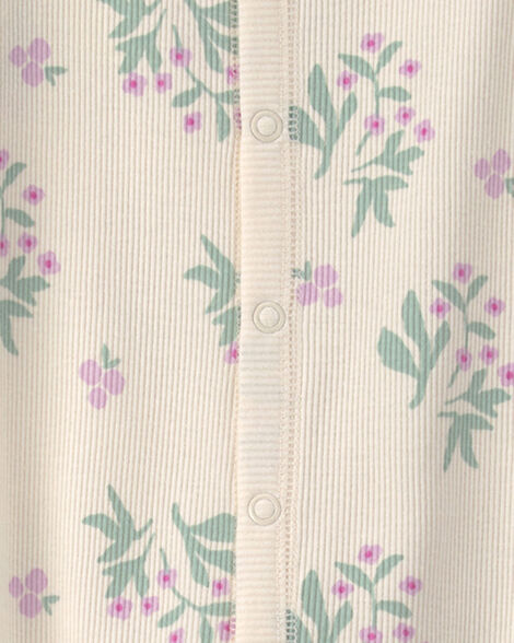 Enterizo de Recién Nacido Floral broches Carter's 🌸