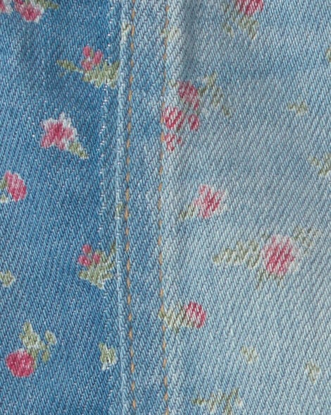 Falda de mezclilla flores Oshkosh 🌸