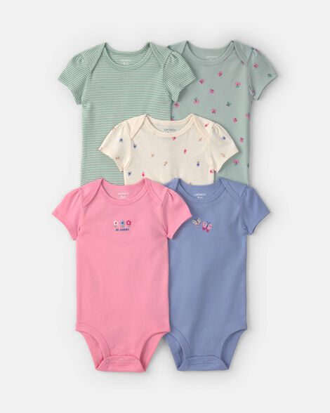 Set de 5 rompers Floral Butterfly Carter's