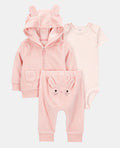 Set de 3 piezas Bunny Cardigan Carter’s 🐰