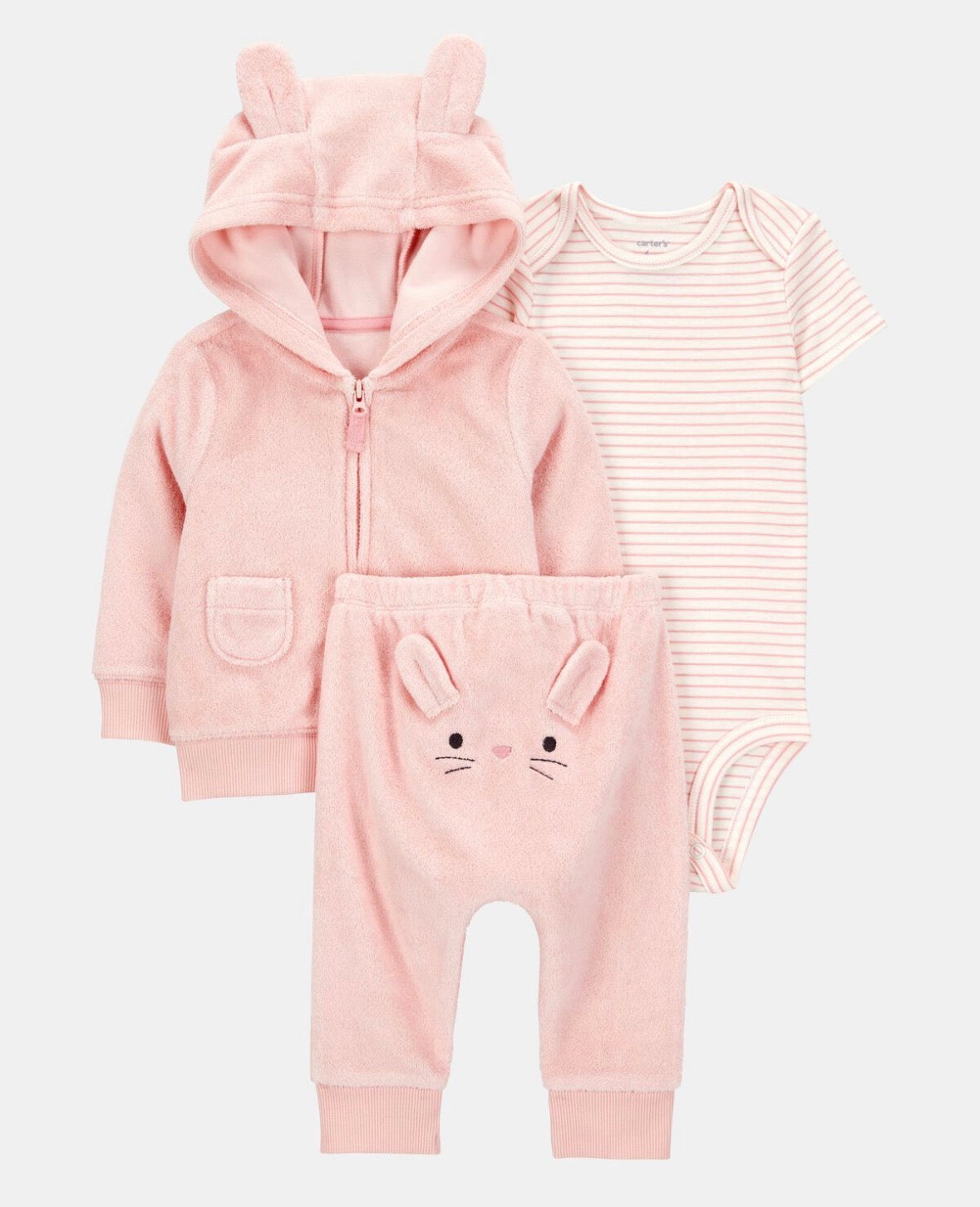 Set de 3 piezas Bunny Cardigan Carter’s 🐰