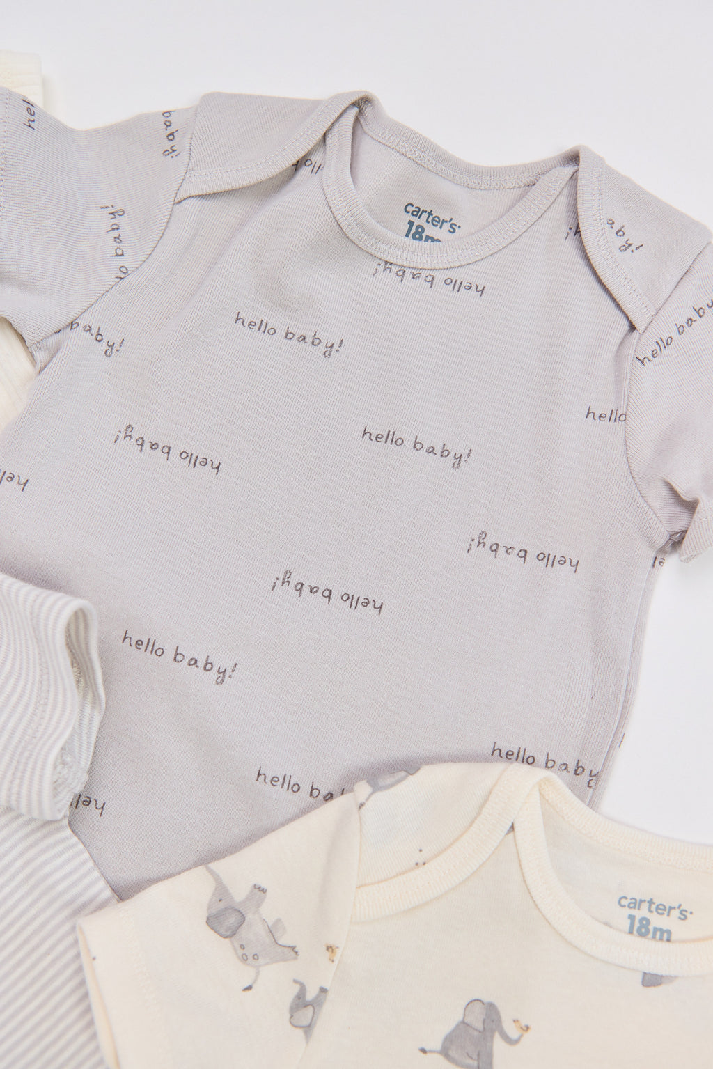 Pack de 5 Rompers Carter’s Elefantes🐘