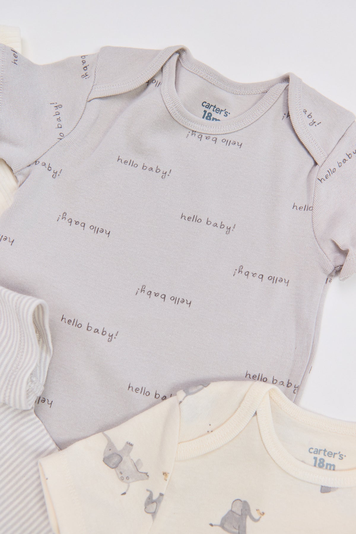 Pack de 5 Rompers Carter’s Elefantes🐘
