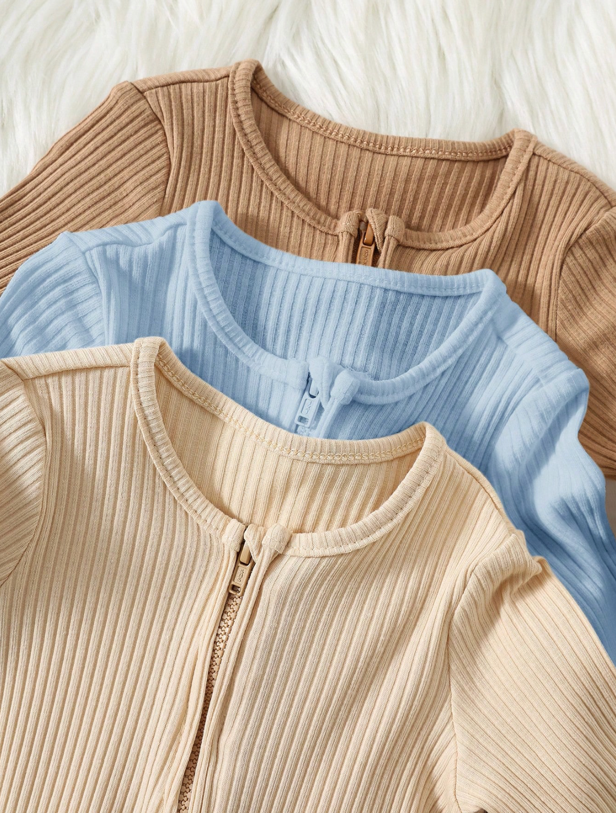 Set de 3 Jumpsuits Recién Nacido Gentle Cotton 🌾