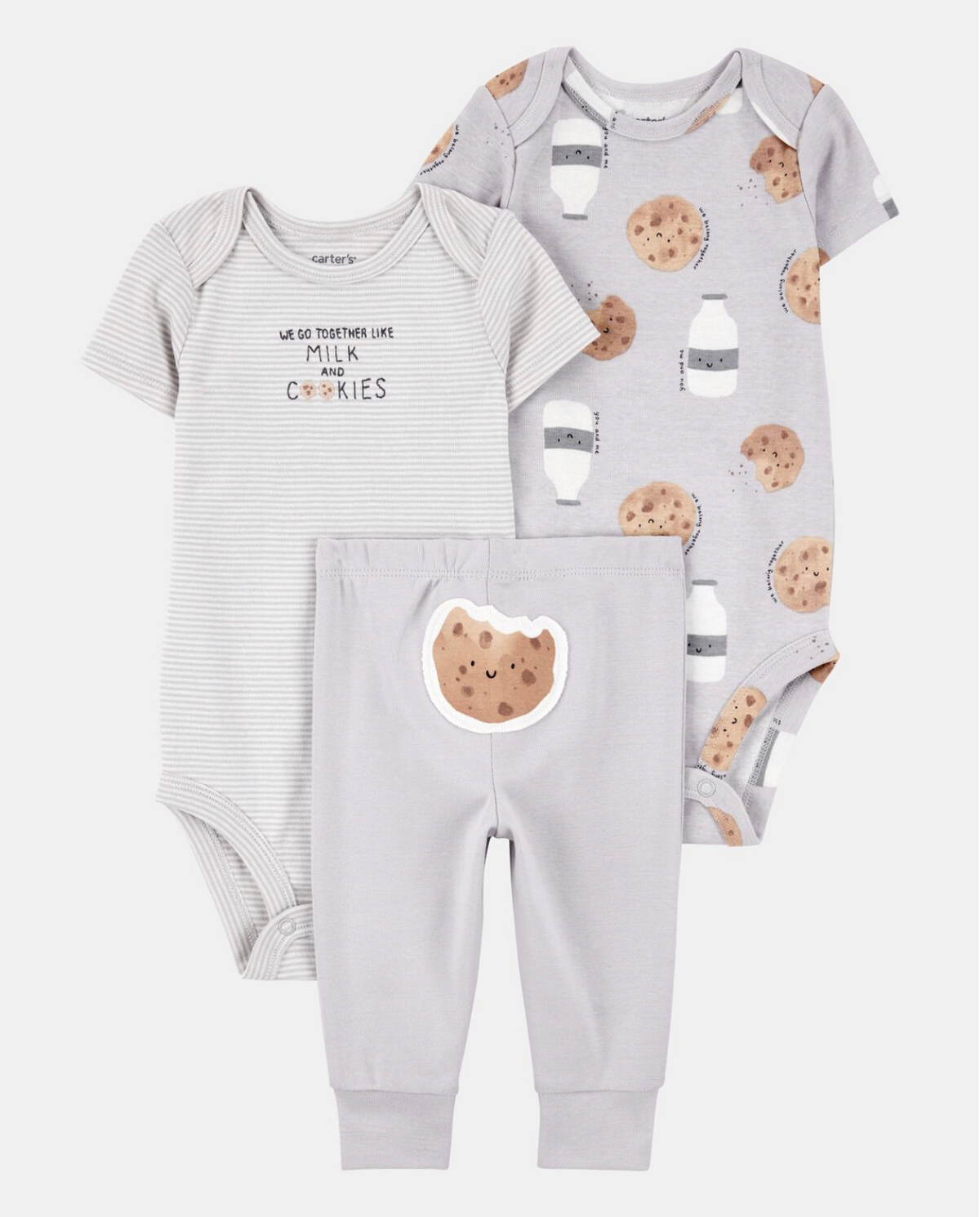 Set de 3 piezas milk & cookies Carter's 🍪