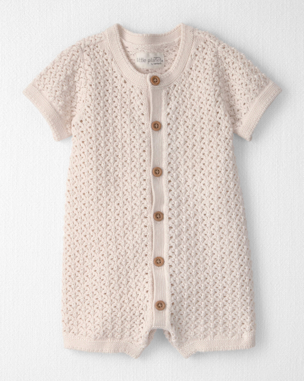 Romper Tejido de Algodón Orgánico Carter’s ✨