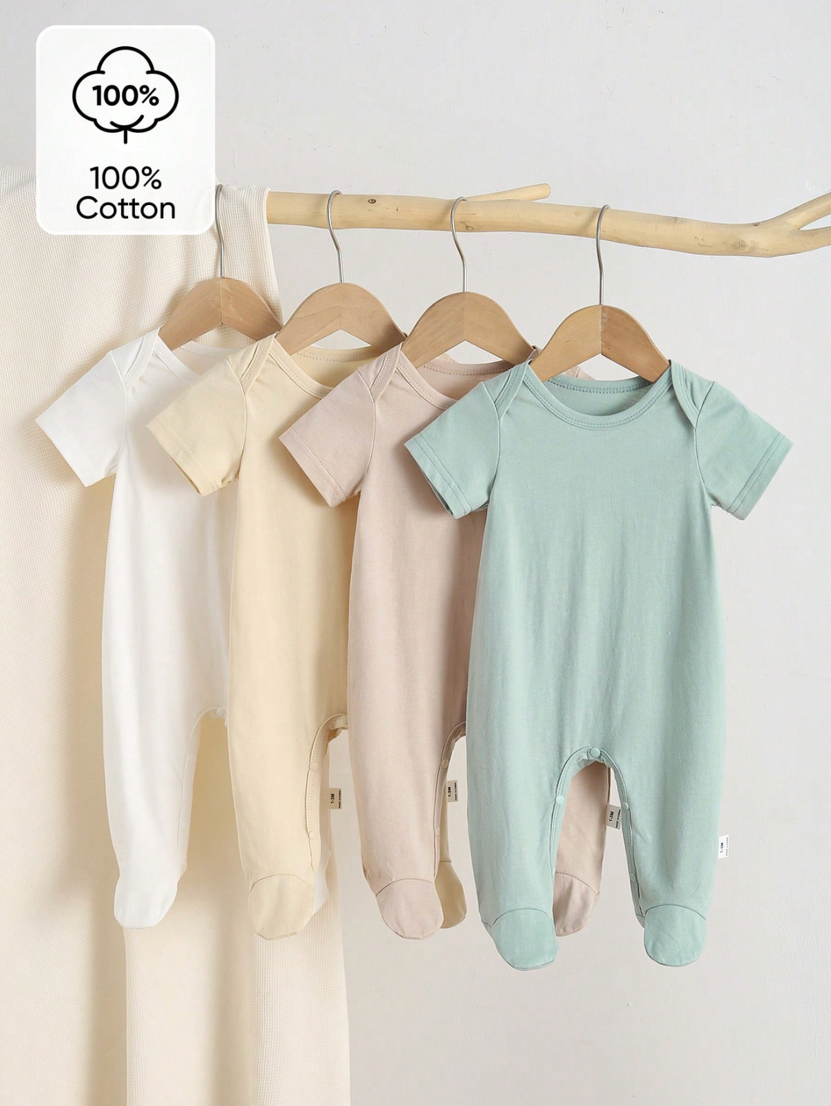 Set de 4 Jumpsuits Little Cotton 🤍