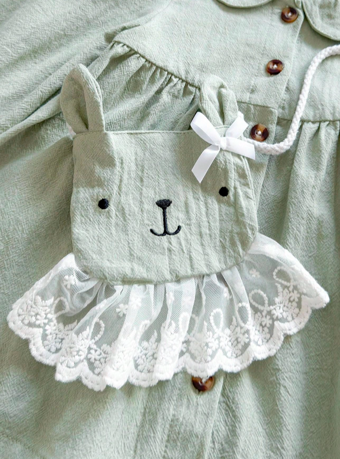 Set de Vestido y Bolsito Bunny Bloom 🌸💚