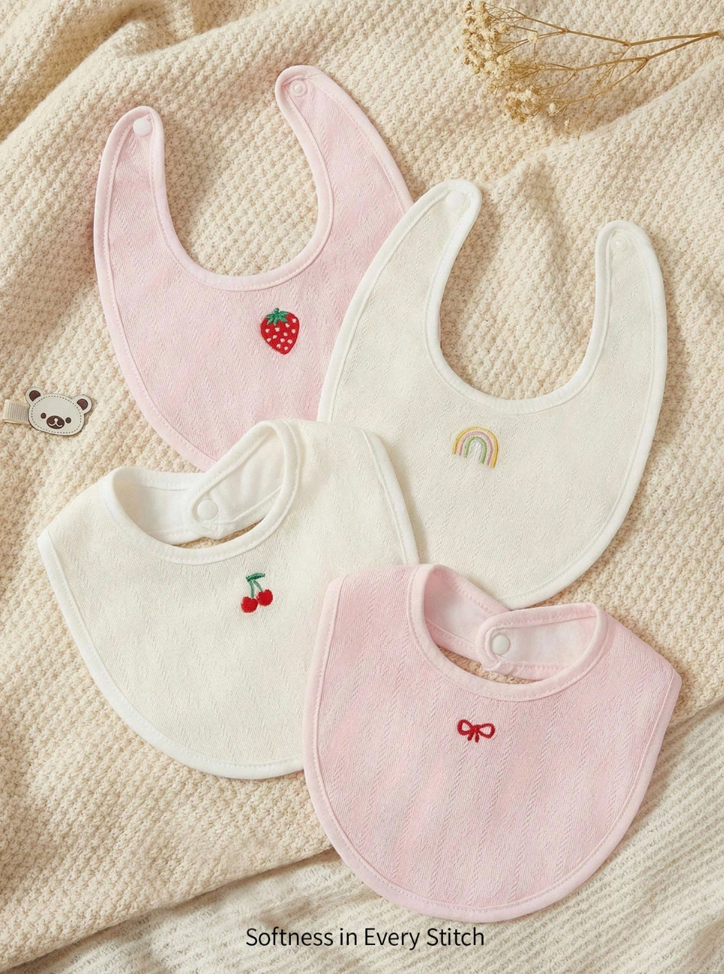 Set de 4 Baberos Sweet Bites 🍰