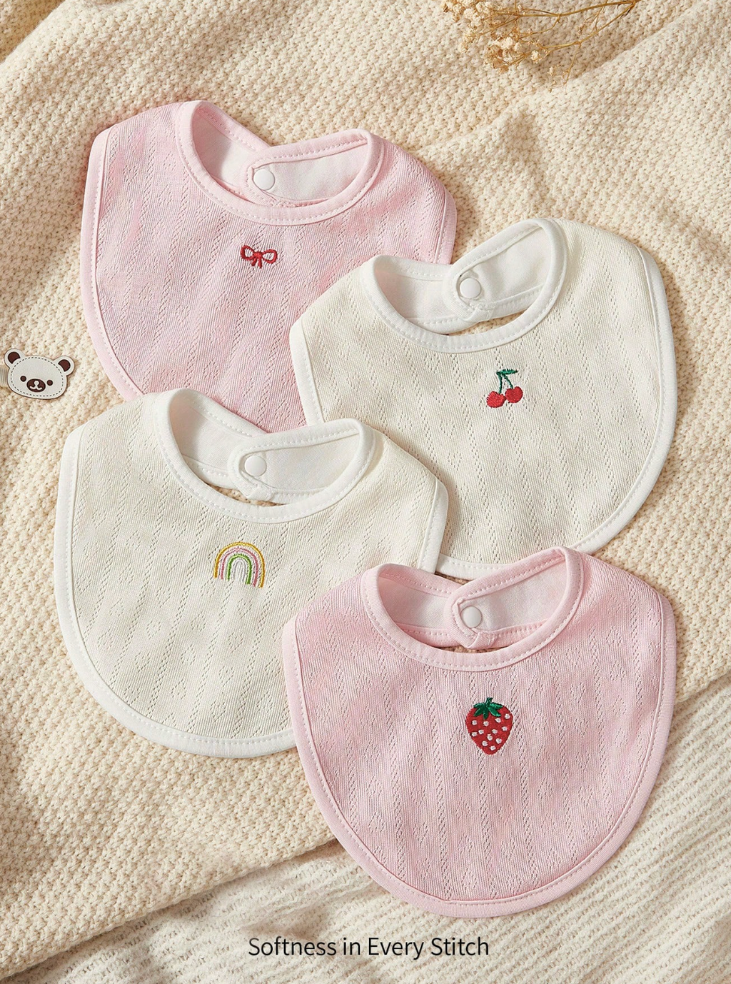 Set de 4 Baberos Sweet Bites 🍰