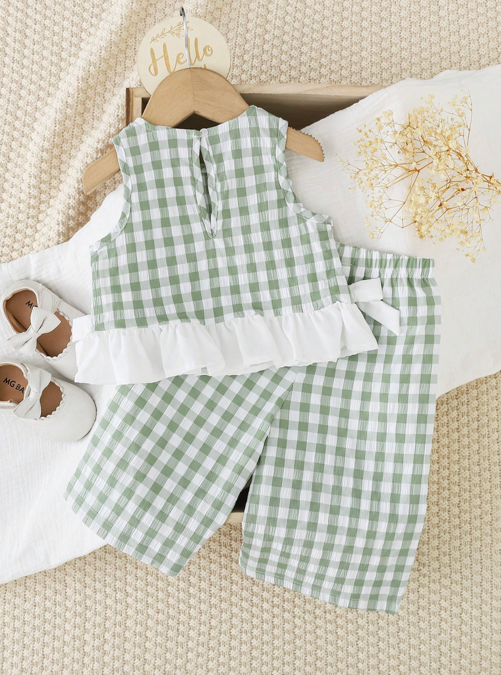 Conjunto Menta Vichy 🐛