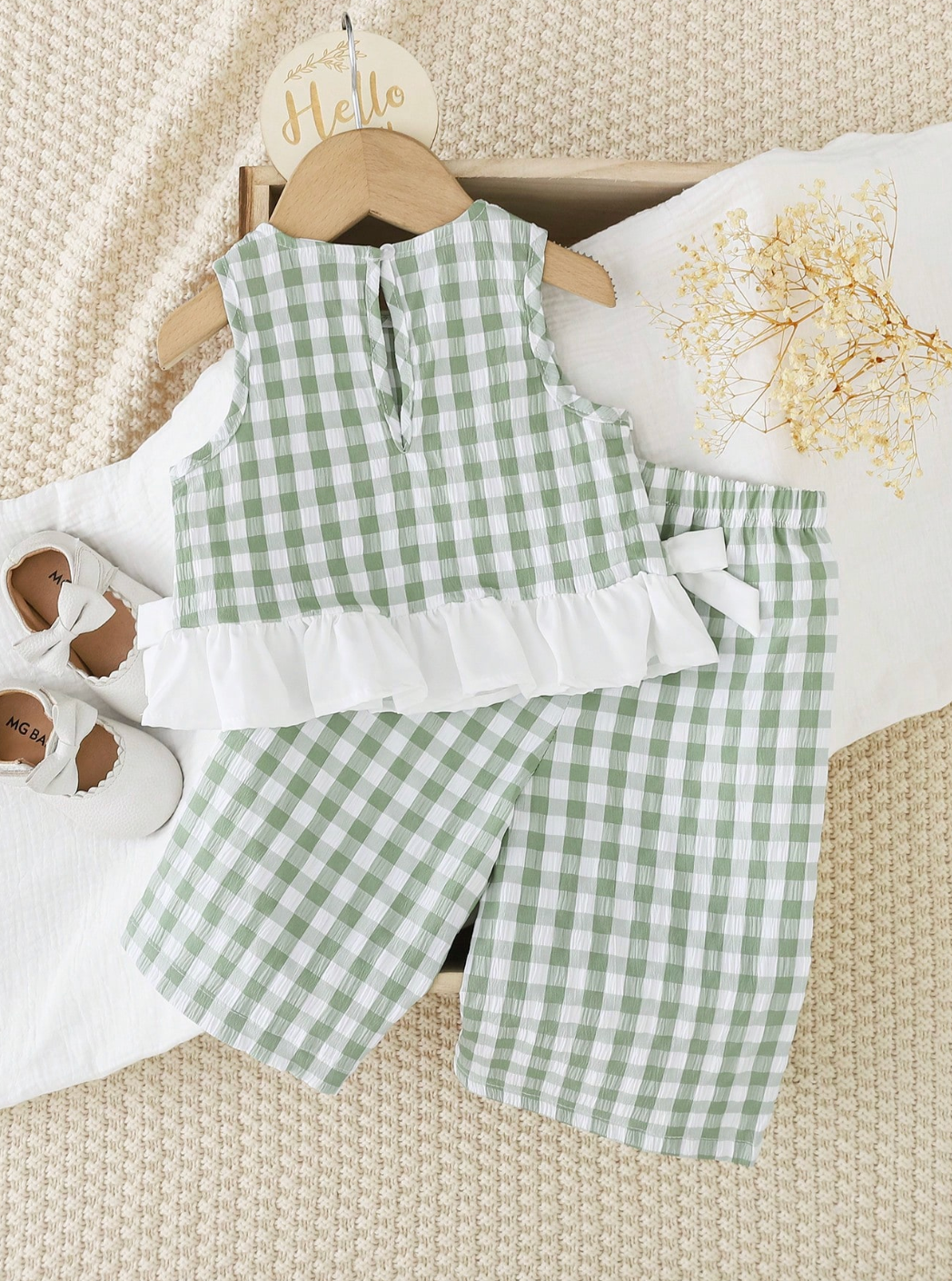 Conjunto Menta Vichy 🐛