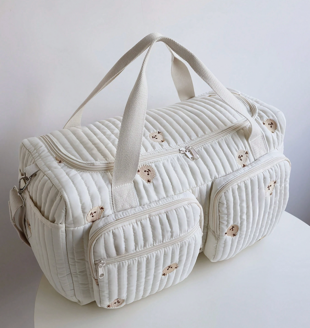 Bolso Pañalera Acolchada Osito 🧸