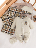 Set Recién Nacido 5 Piezas Osito Escocés 🧸