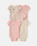 Pack de 5 Mamelucos Hello Baby 🌼 – Carter's