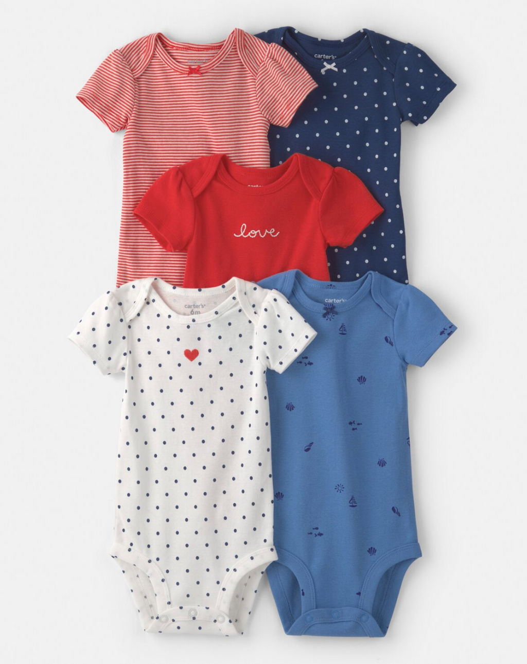 Set de 5 Mamelucos Carter's Náutico ⚓