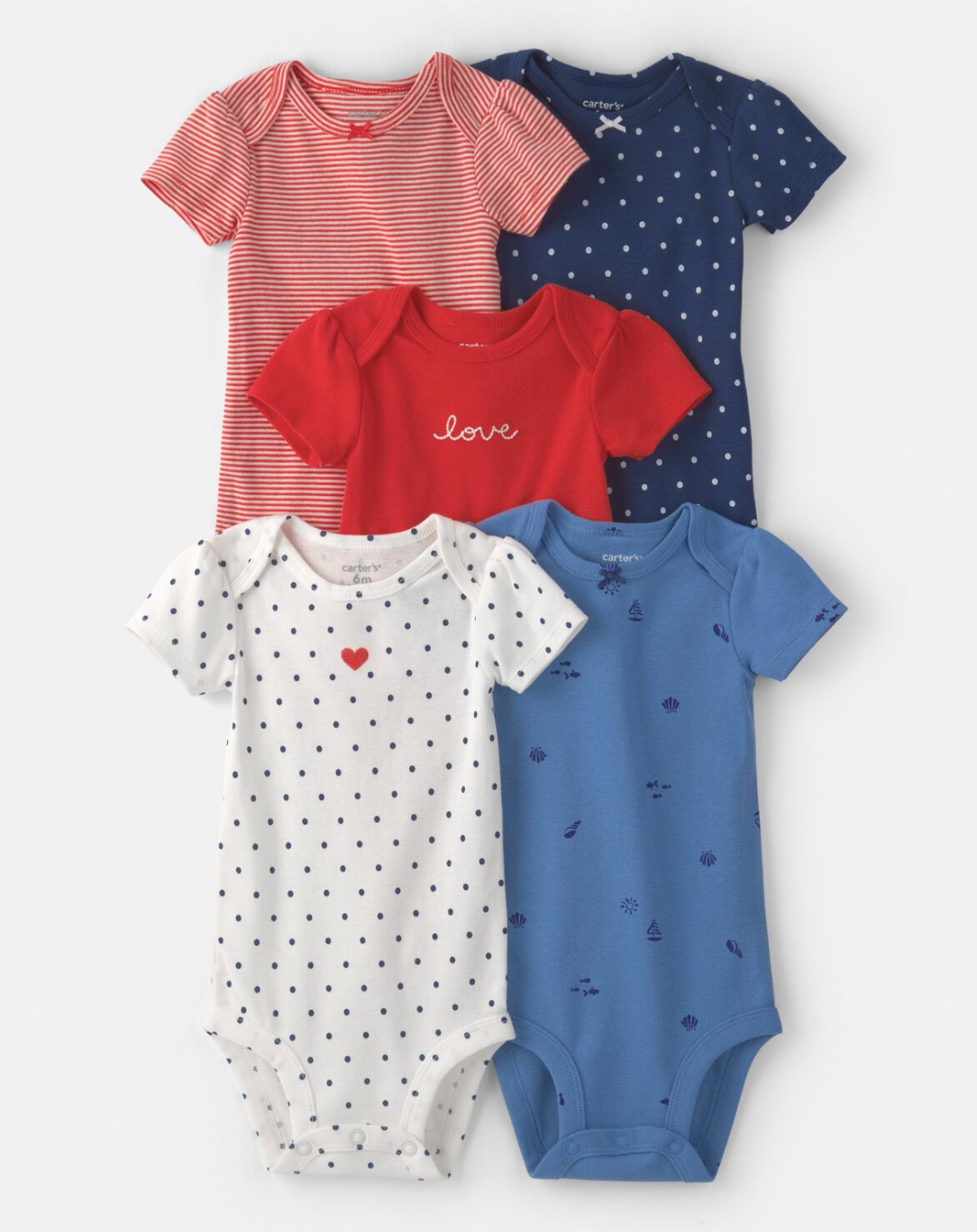 Set de 5 Mamelucos Carter's Náutico ⚓