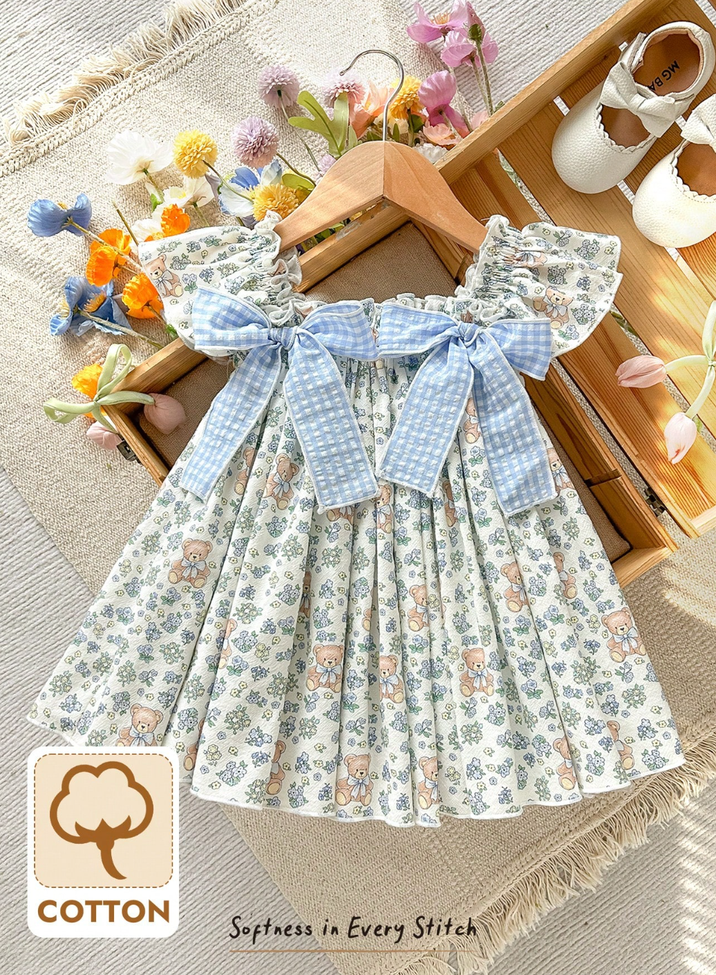 Vestido Ositos y Florecitas 🌷