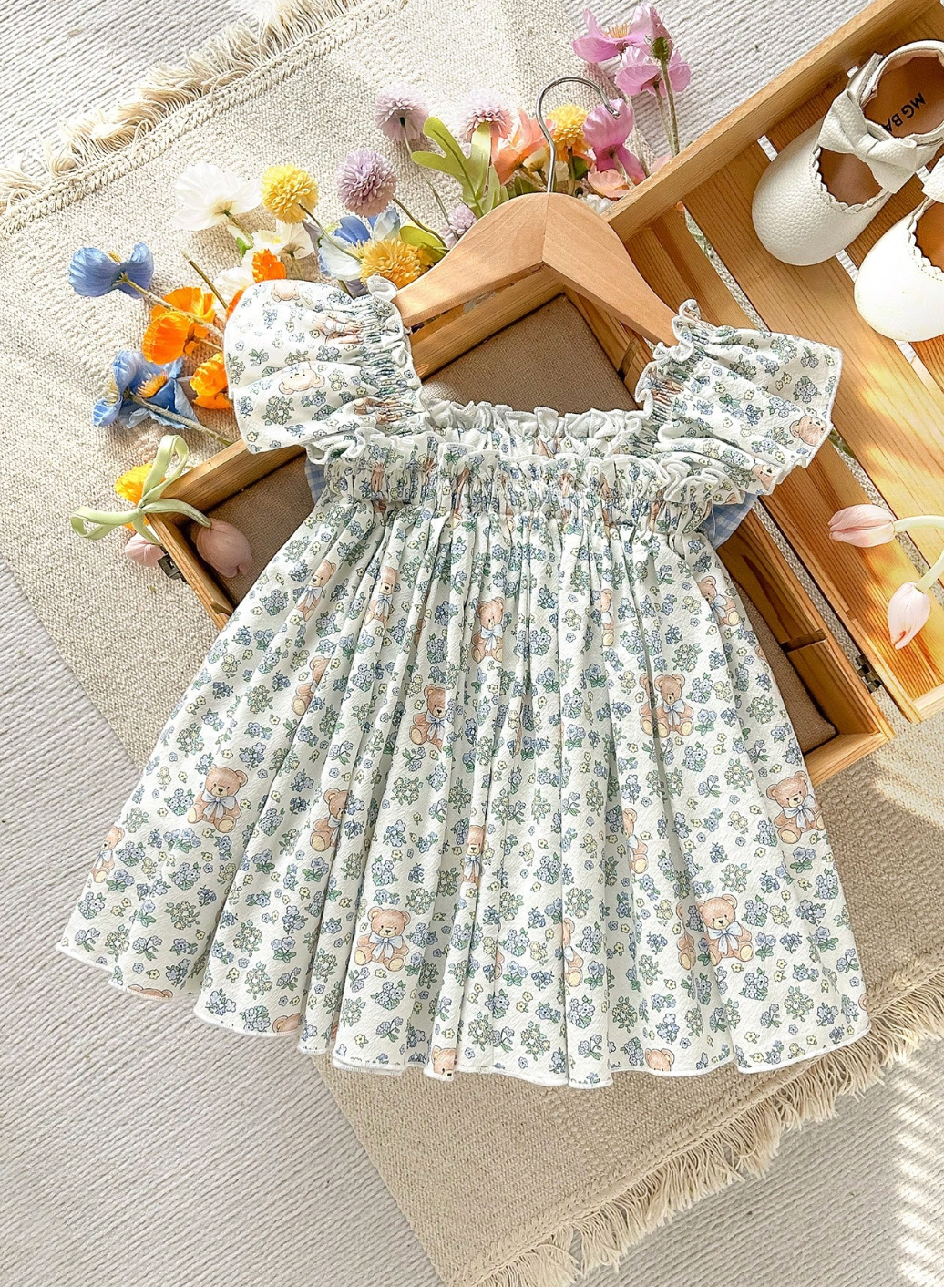 Vestido Ositos y Florecitas 🌷