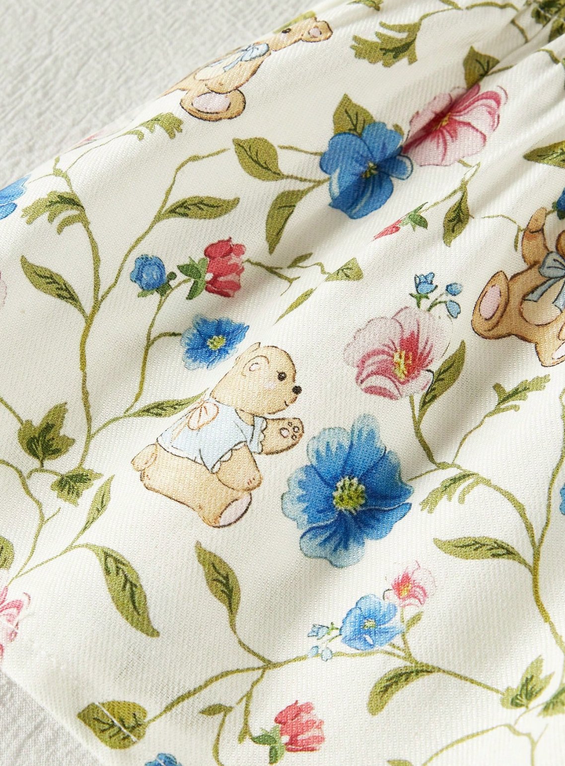 Conjunto Ositos y Flores Azules 🧸🌸