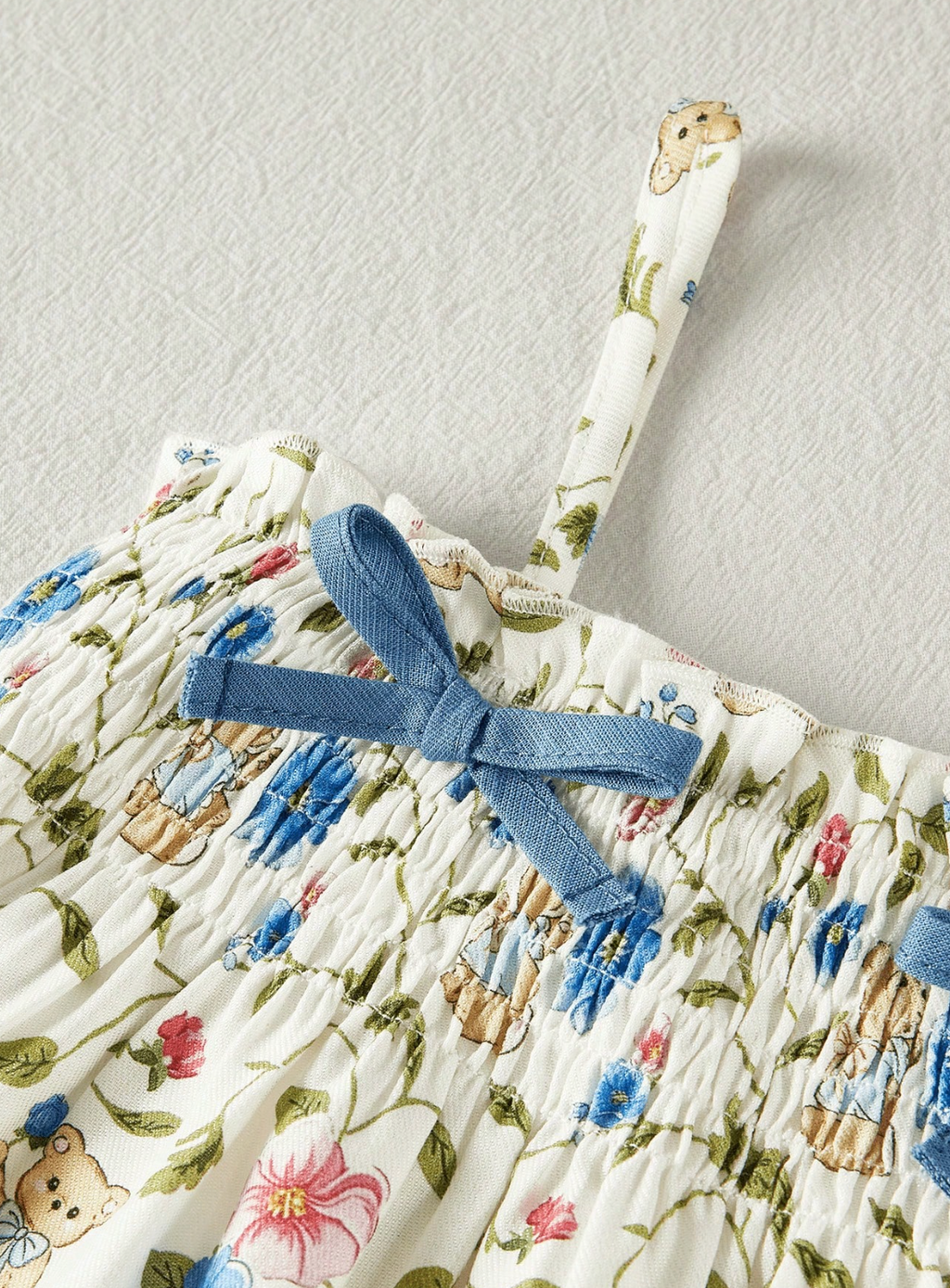 Conjunto Ositos y Flores Azules 🧸🌸