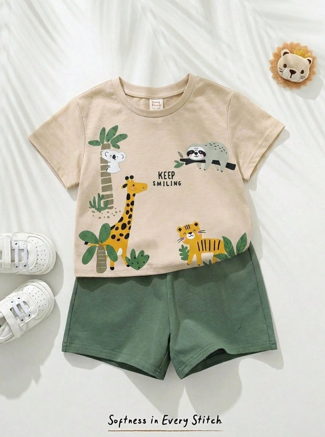 Conjunto Safari Keep Smiling 🦒🐯