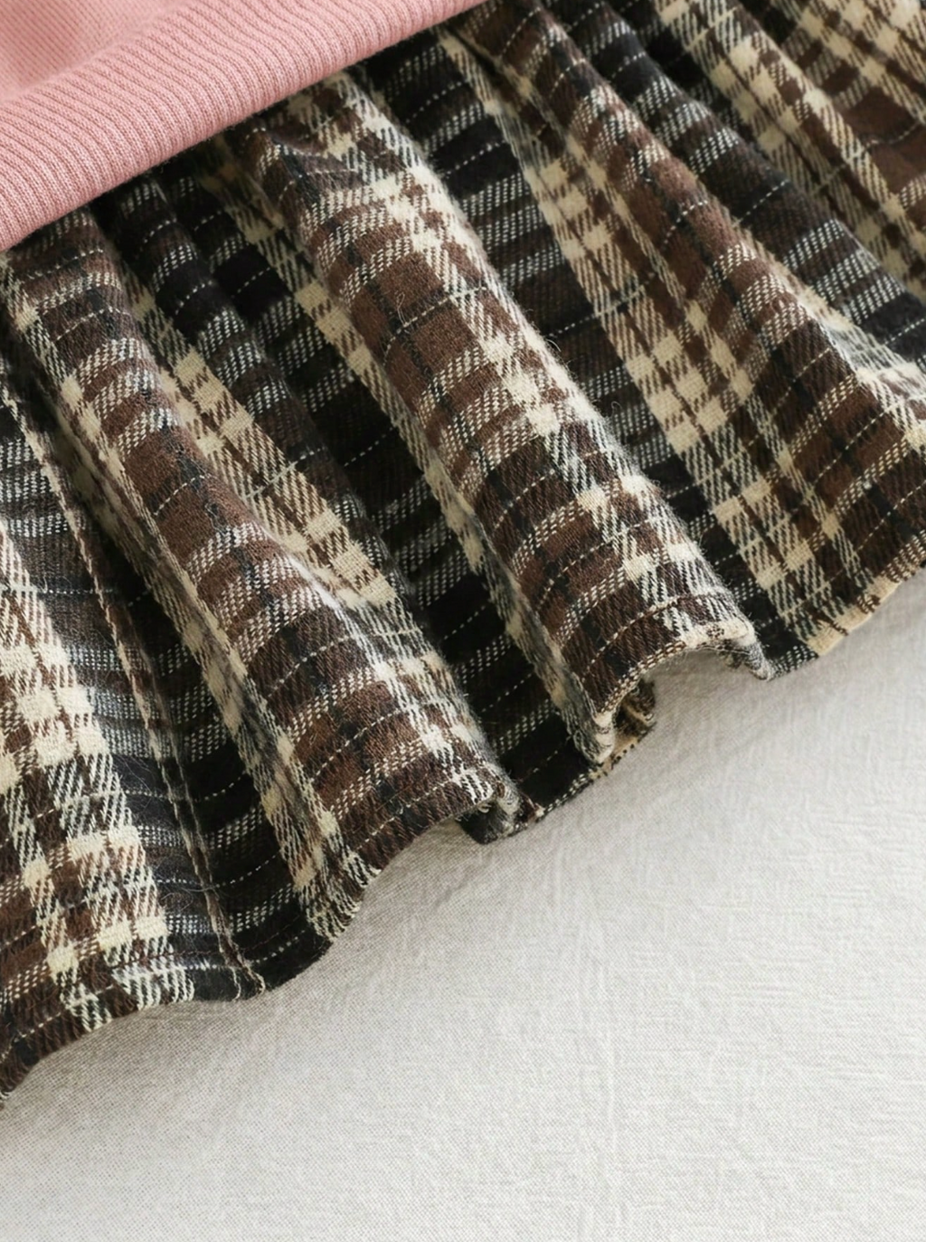 Vestido Osito Escocés 🧸🤎