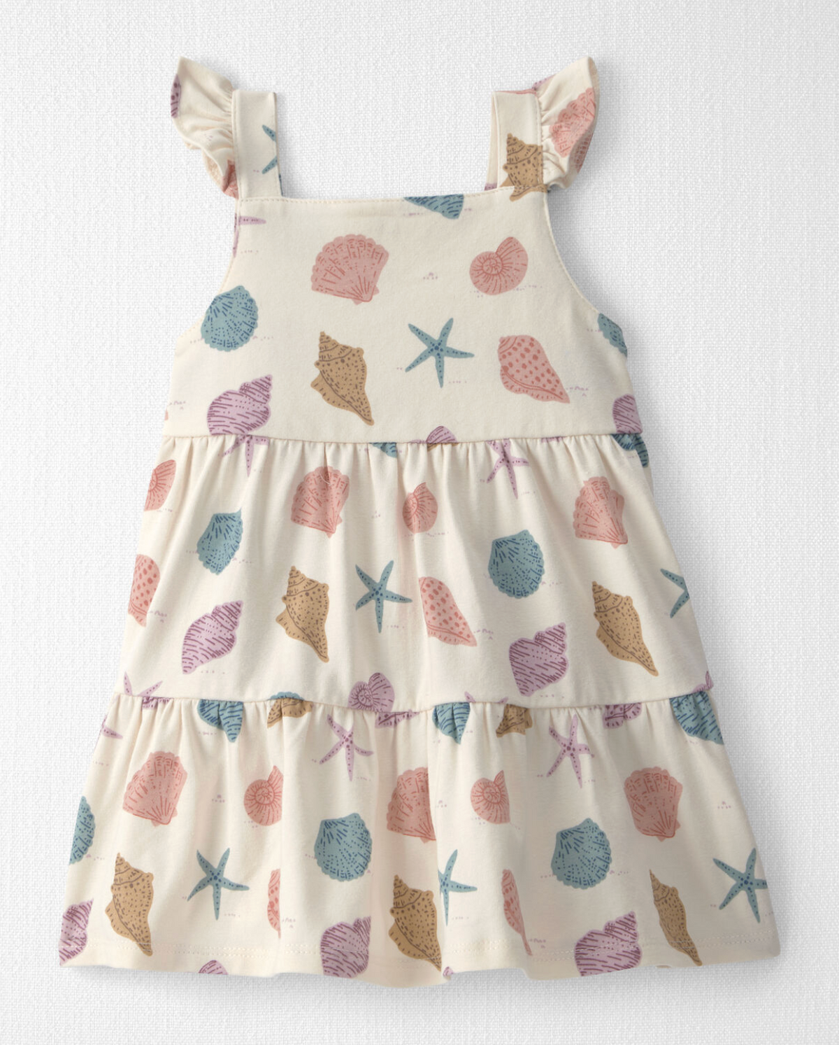 Vestido de algodón orgánico conchitas - Carter's 🐚🤍