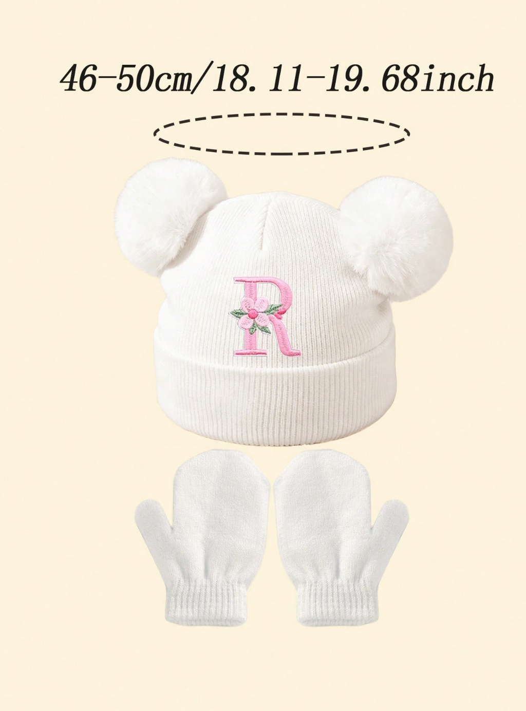 Set Gorro y Guantes Personalizado 🌸