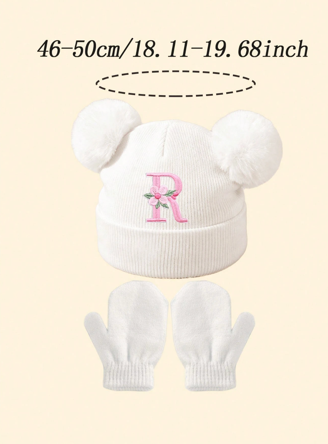 Set Gorro y Guantes Personalizado 🌸