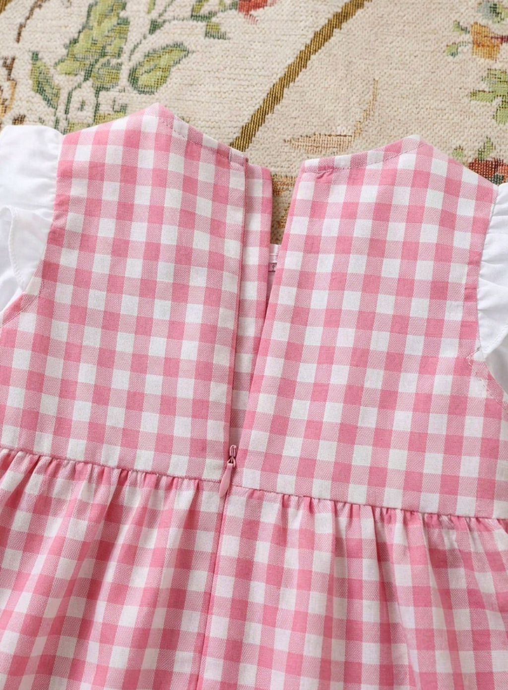 Enterizo Cuadritos Rosa 🎀