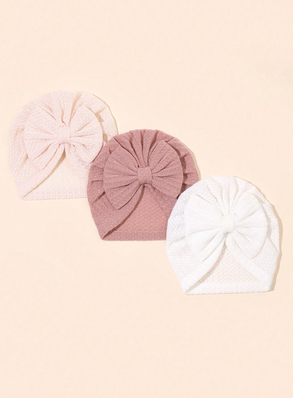 Set de Turbantes Bombón Recién Nacido 🎀