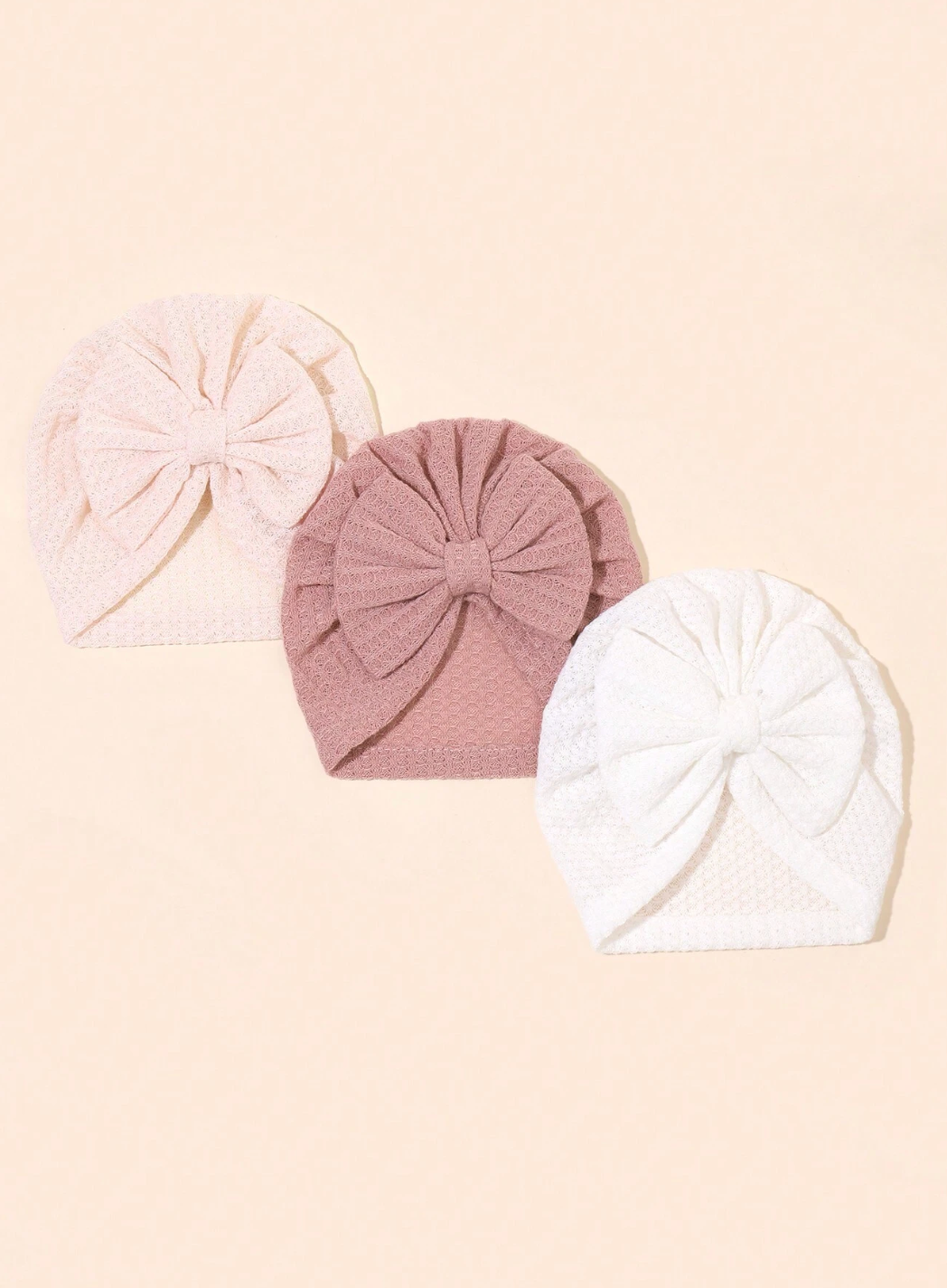 Set de Turbantes Bombón Recién Nacido 🎀