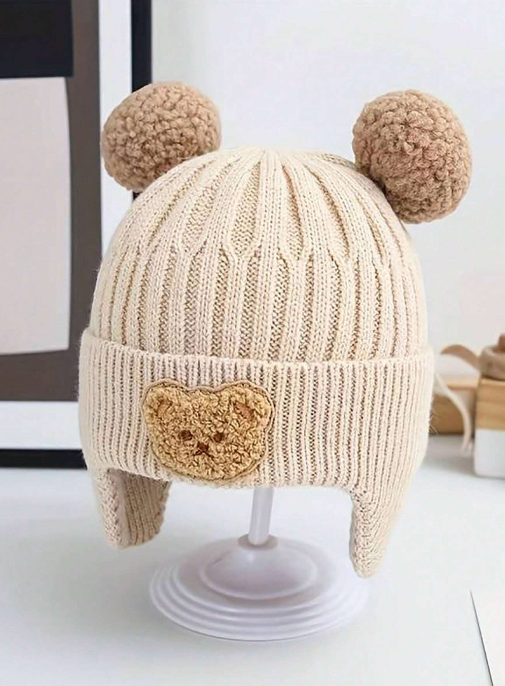Gorro Osito Pompones 🐻