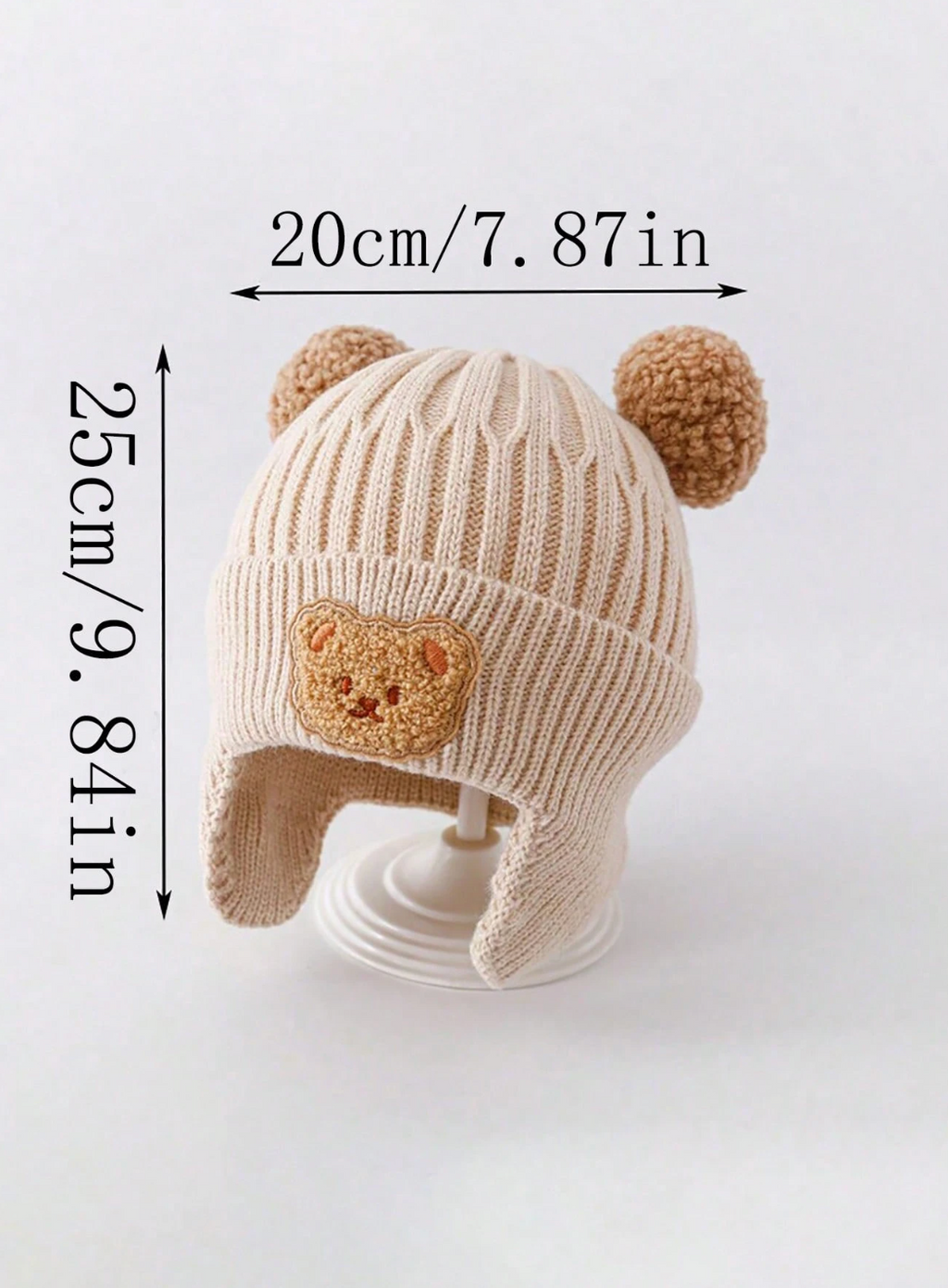 Gorro Osito Pompones 🐻