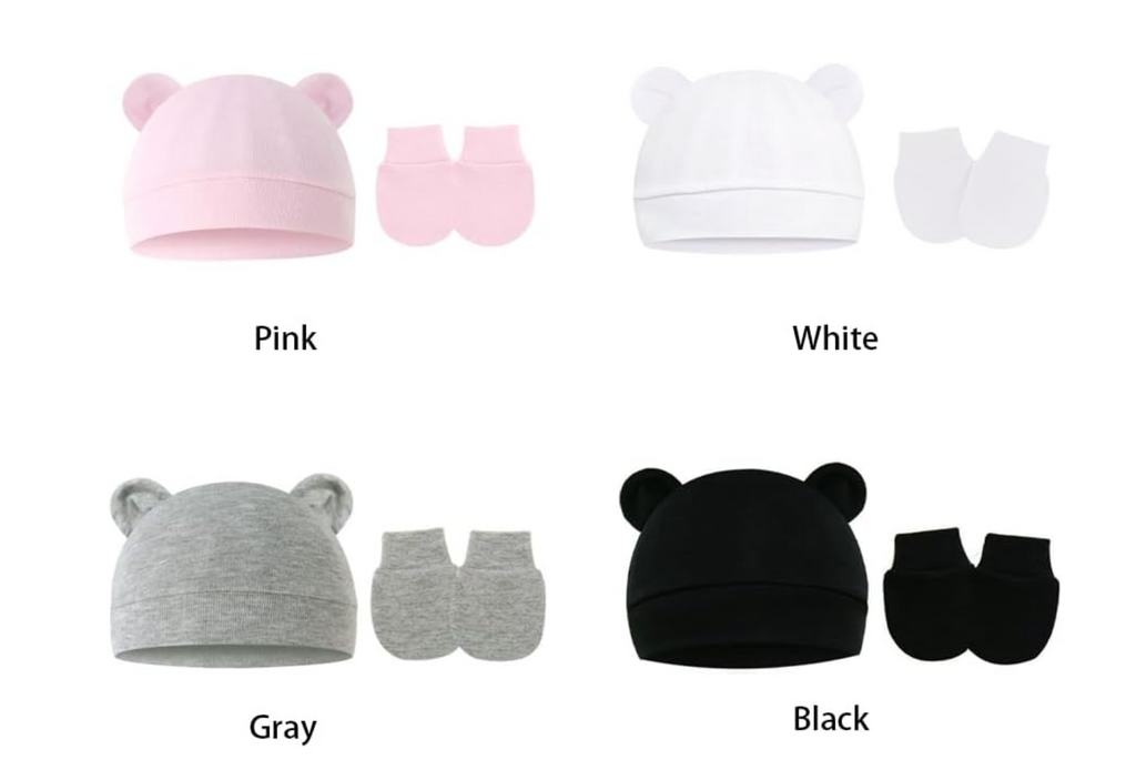 Set de 2 piezas Gorrito Osito Recién Nacido 🐻