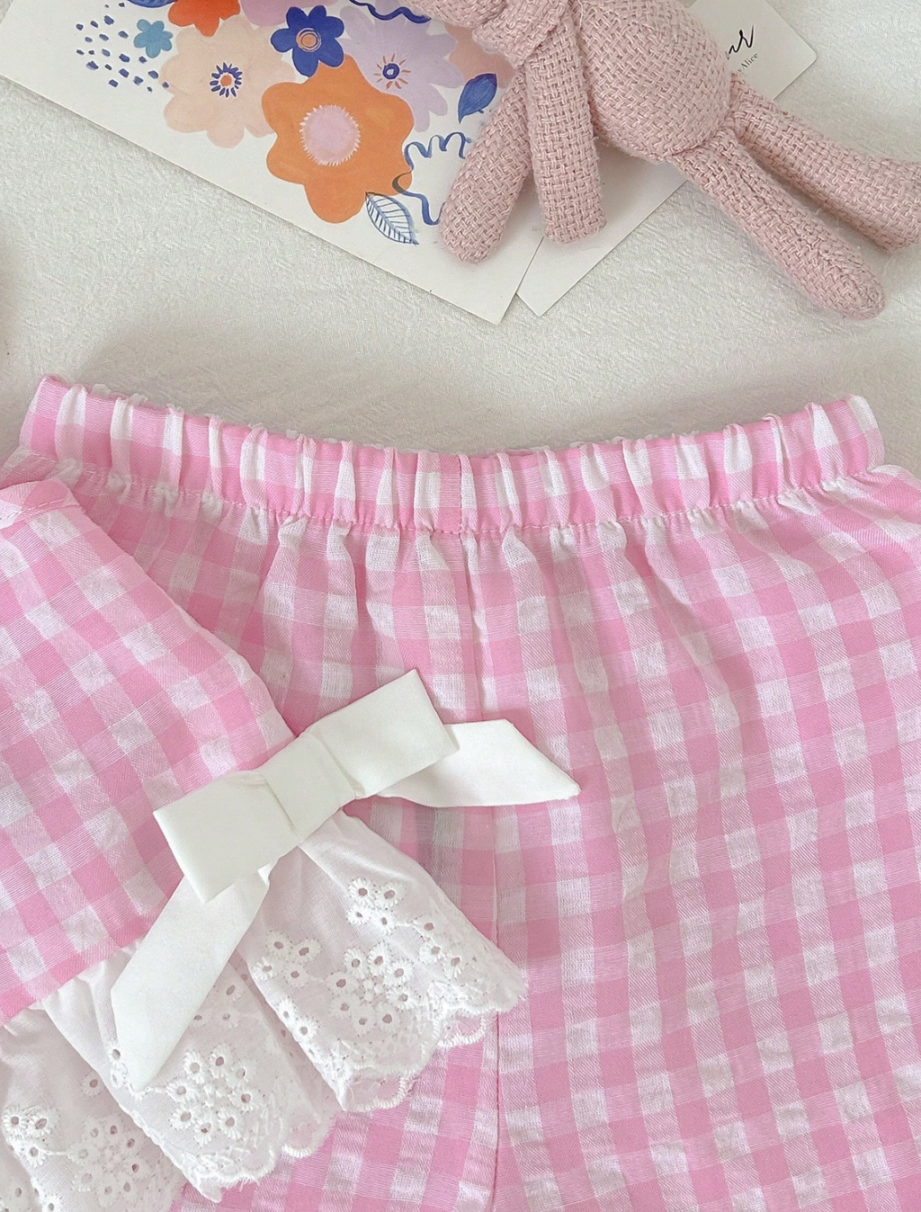 Conjunto Rosa Vichy🌸