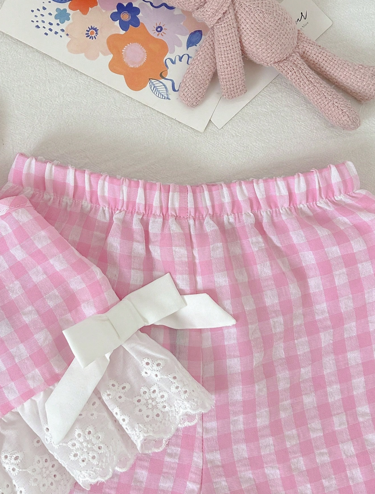 Conjunto Rosa Vichy🌸