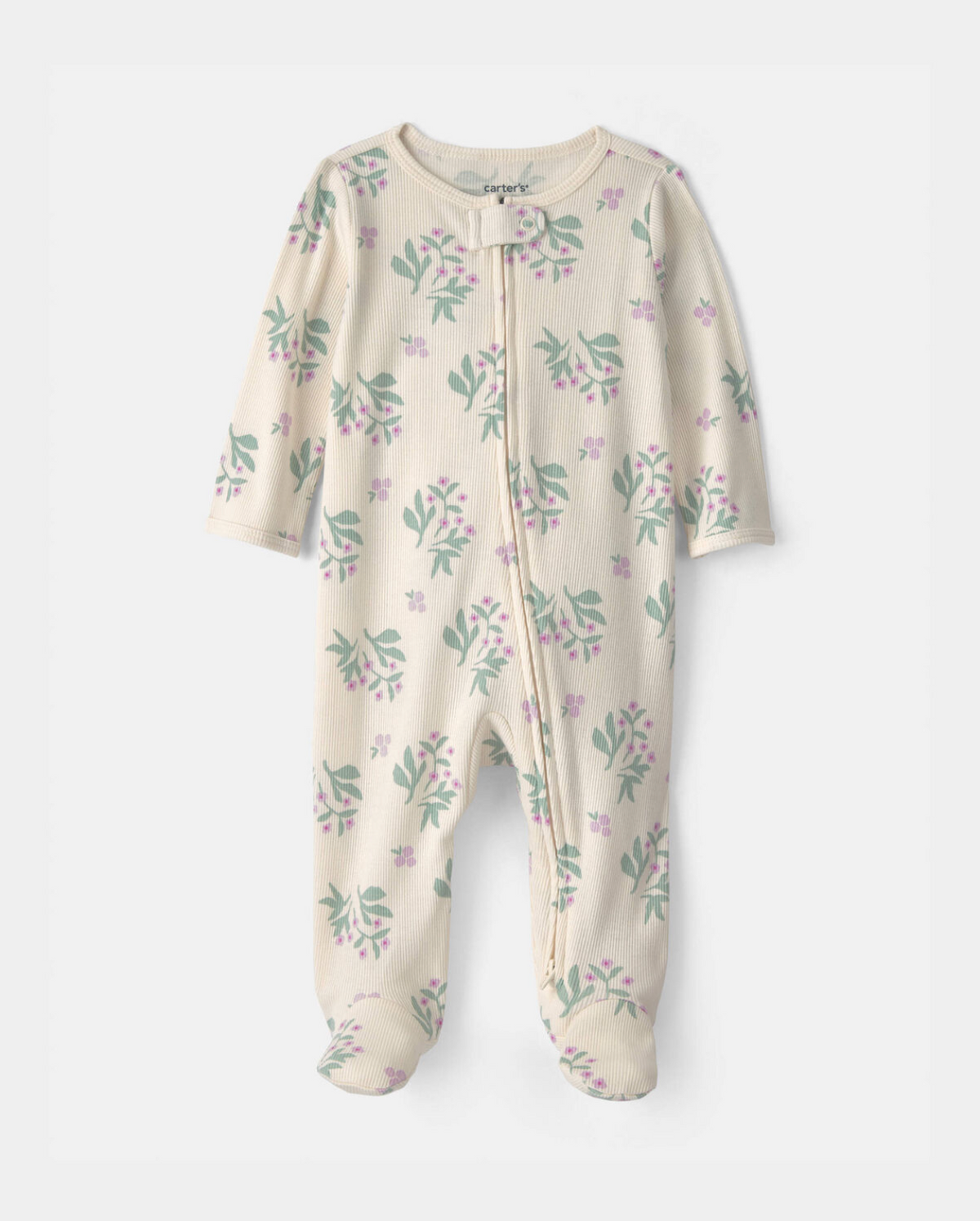 Enterizo  Floral Cotton Zip Carter's🌸