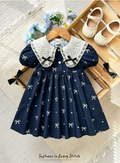 Vestido Lazos Marino 🦋