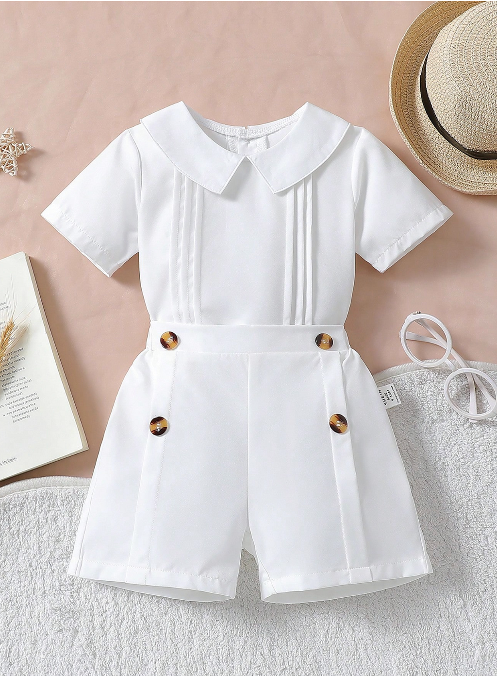 Conjunto Elegante Blanco Tobías🤍