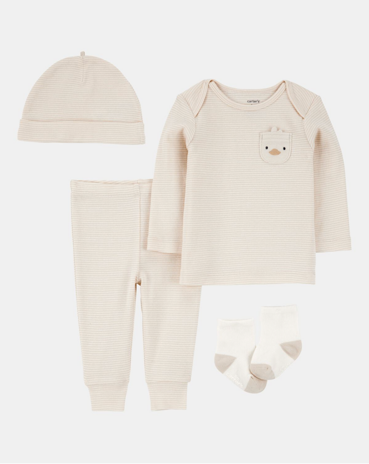 Set de 4 piezas Patito Rayas Carter's