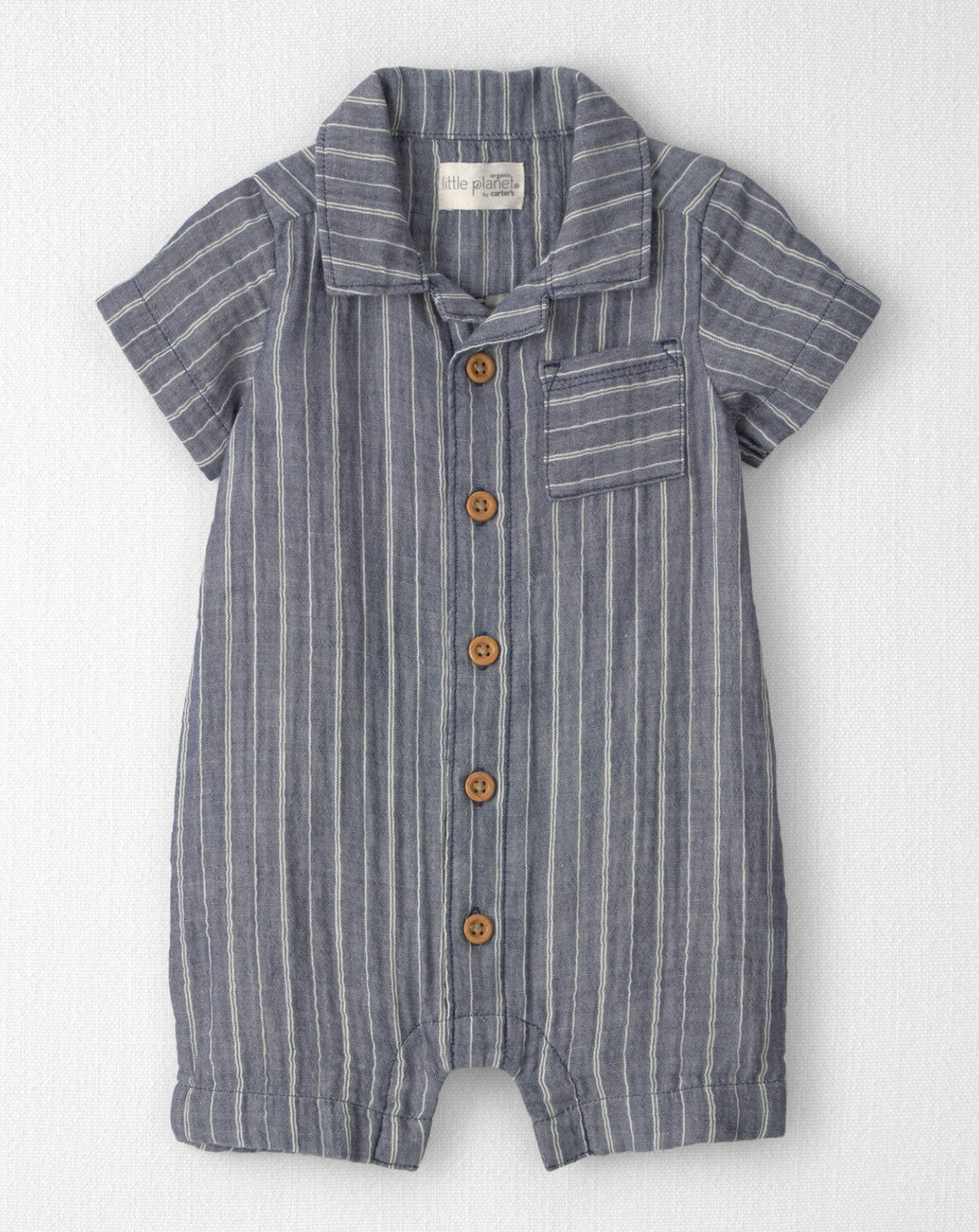 Romper de rayitas algodón orgánico Carter's