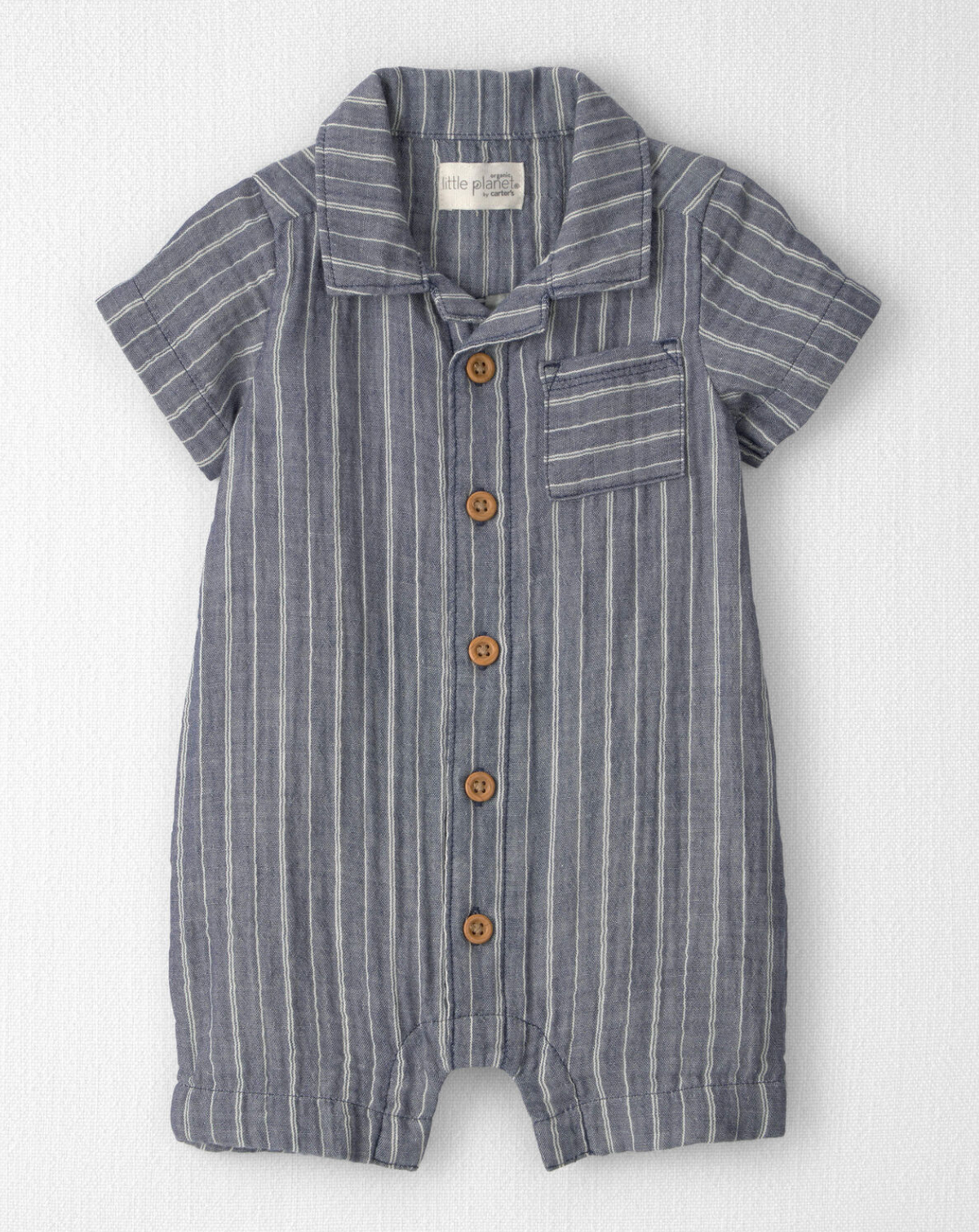 Romper de rayitas algodón orgánico Carter's