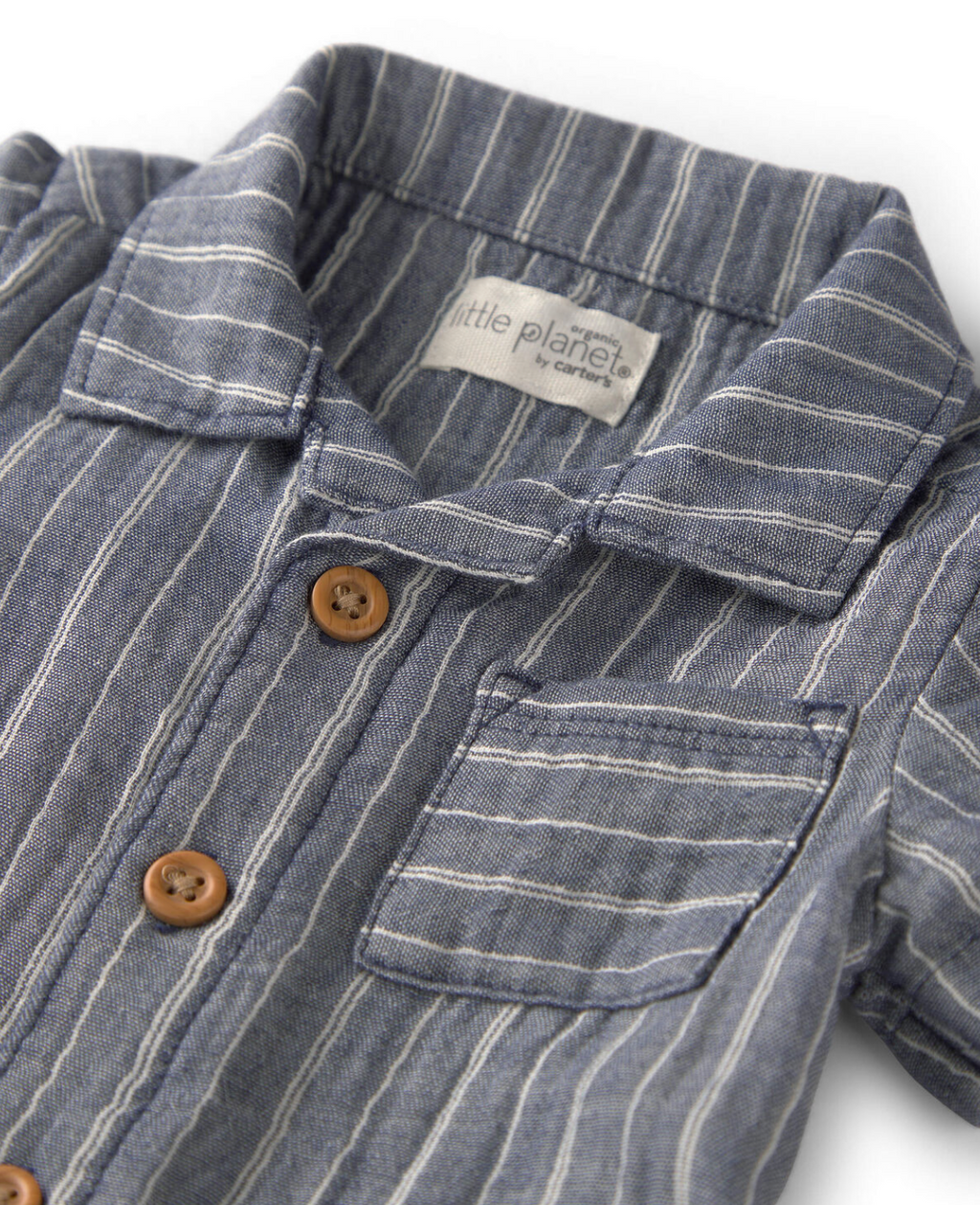 Romper de rayitas algodón orgánico Carter's