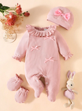 Enterizo Recién Nacida Perla 🎀 (3 piezas)