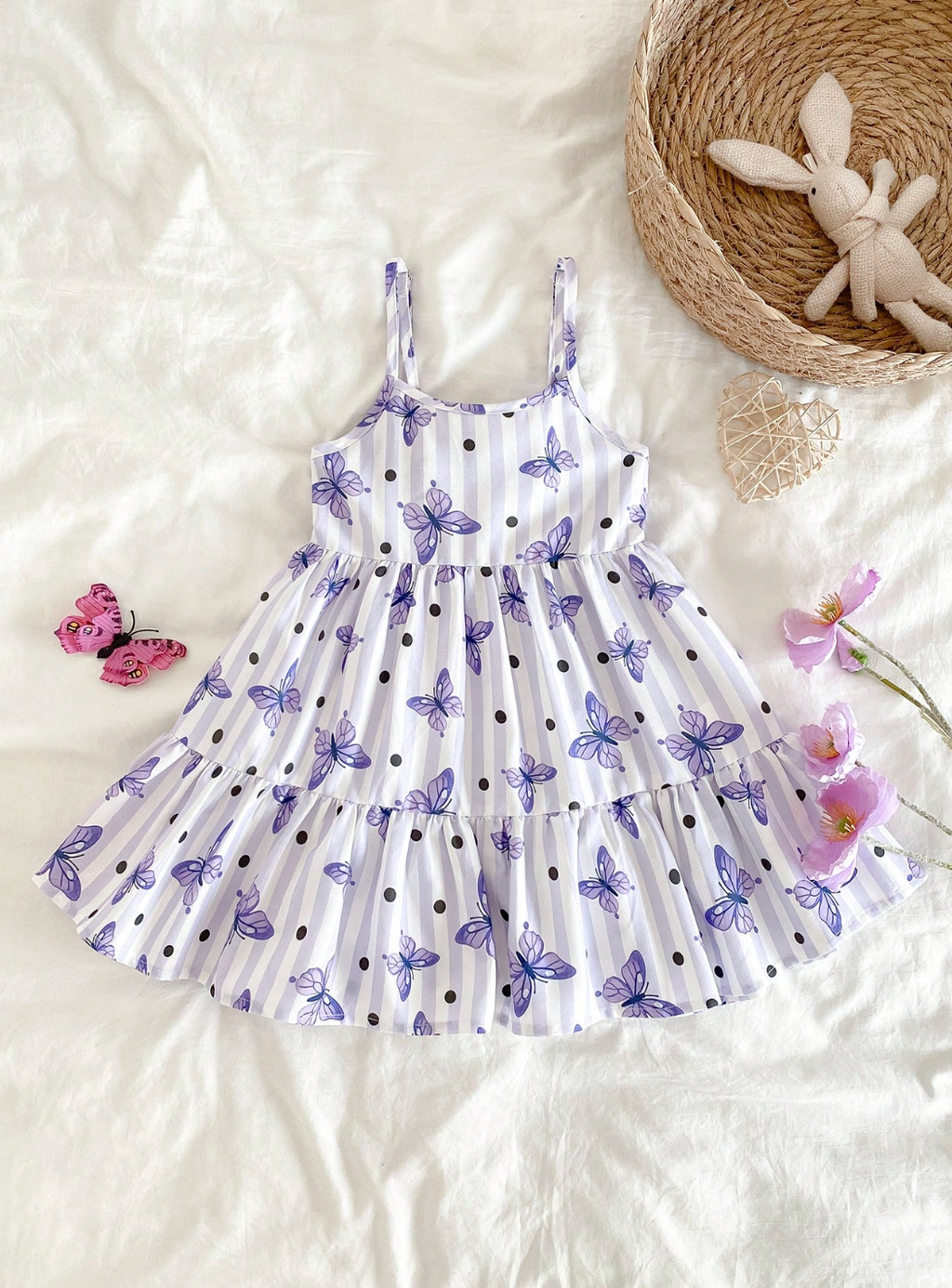 Vestido Celina Mariposas Lila 💜